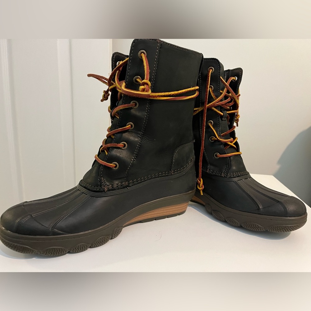 Women’s Sperry Saltwater Wedge Duck Boots Sz 9 - Picture 9 of 9
